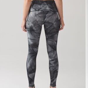 lululemon athletica Wunder Under Pant Midnight Tulle Multi Black - Size 6